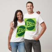 T-shirt Jésus - style vert (Unisexe)