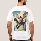 T-shirt Jésus sur le dragon se jette sur les USA (Dos)