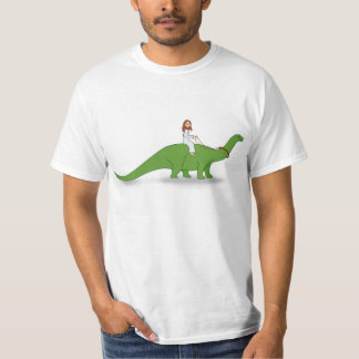 T-shirt Jésus sur un brontosaure