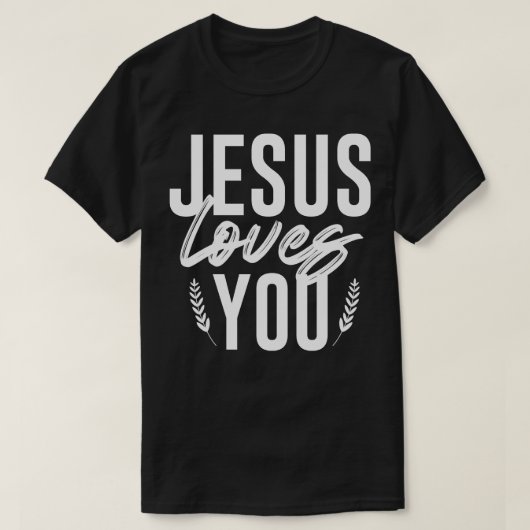 T-shirt Jésus t'aime (Design devant)