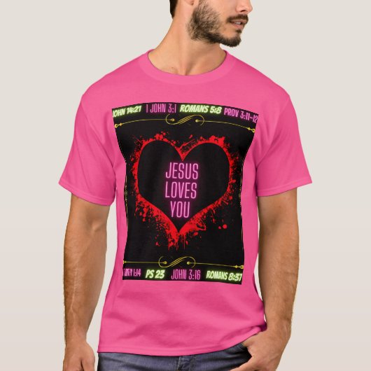 T-shirt Jésus t'aime (Devant)