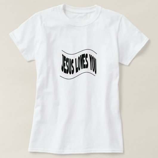 T-shirt Jésus t'aime (Design devant)