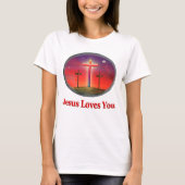 T-shirt jésus t'aime (Devant)