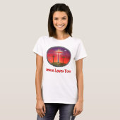 T-shirt jésus t'aime (Devant entier)