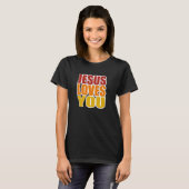 T-shirt Jésus t'aime (Devant entier)