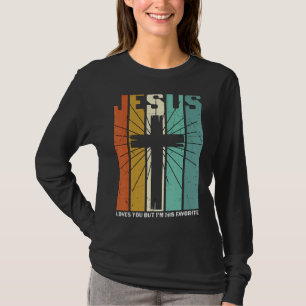 T-shirt Jésus t'aime Mais je suis son Christian Cro préfér
