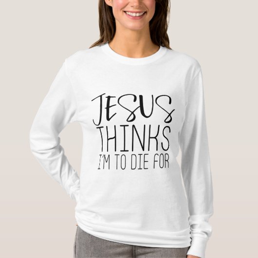 T-shirt Jésus Think (Devant)