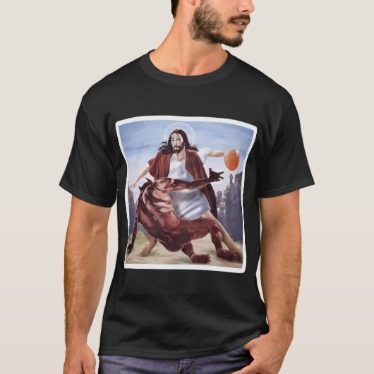 T-shirt Jésus Traversant Satan Basketball (Devant)