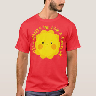 T-shirt Jésus veut que j'aie un rayon de soleil mignon enf