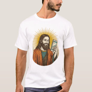 T-shirt Jésus Vidéo Accidentelle Au Lieu D'un Appareil Pho