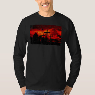 T-shirt Jésus vintage et le voleur sur une croix chrétienn