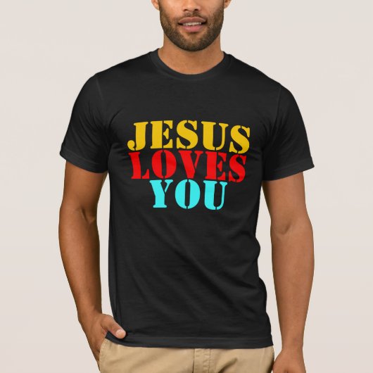 T-SHIRT JÉSUS VOUS AIME (Devant)
