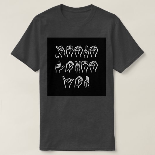 T-shirt Jésus vous aime ASL 1 (Design devant)