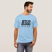T-SHIRT JÉSUS VOUS AIME | CHRÉTIEN (Devant entier)