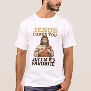 T-shirt Jésus Vous Aime Drôle Vintage Croyance Chemise Des