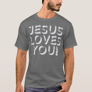 T-shirt Jésus vous aime Retro Typographie Design