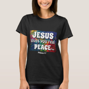 T-shirt JÉSUS VOUS DONNE UNE PAIX RÉELLE (HOMME) 50ème ann