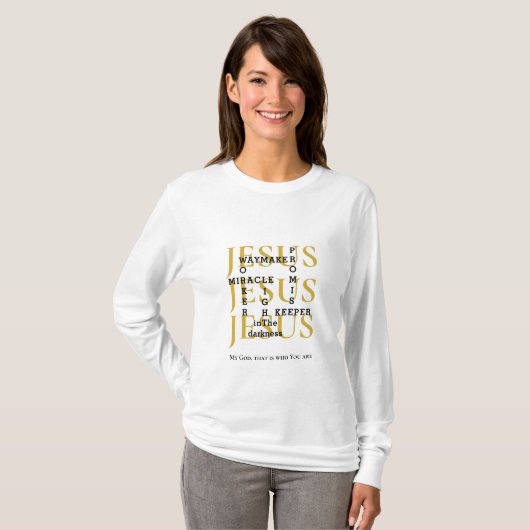 T-shirt Jesus Waymaker Custom Christian (Devant entier)
