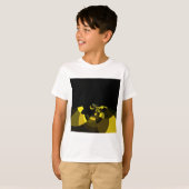 T-shirt Jet Black et Gold Vector Art Design graphique (Devant entier)