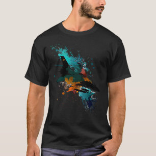 T-shirt Jet chasseur pilote couleurs colorées chasseur mil