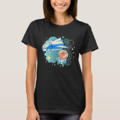 T-shirt jet d'espace pour chat (Devant)