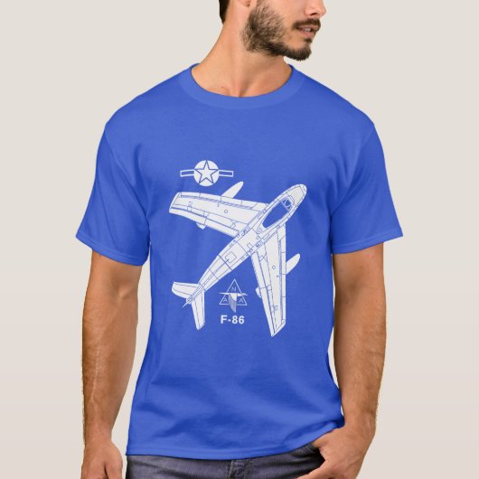T-shirt Jet du sabre F-86 (Devant)