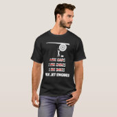 T-shirt Jet Engine Photo Chemise Mécanique Avion Technic (Devant entier)