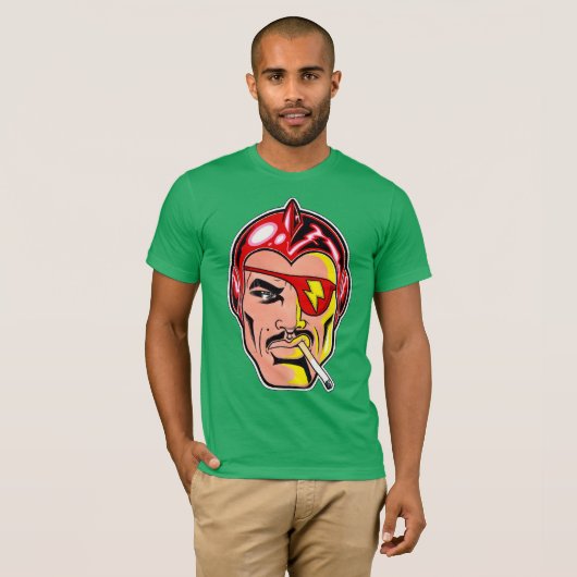 T-shirt Jet Latex™/Space Helmet/Green (Devant entier)