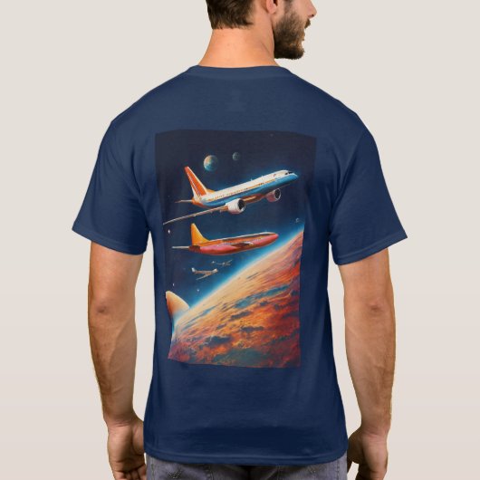 T-shirt "Jet Set Style : Soaring to New Heights in Fashion (Dos)