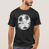 T-shirt Jet Ski Palm Tree Ski Skier Jet Ski (Devant)
