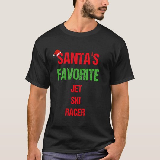 T-shirt Jet Ski Racer Funny Pajama Noël (Devant)