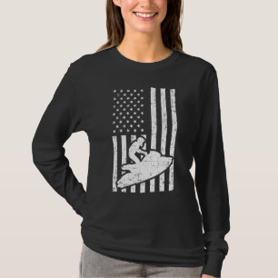 T-shirt Jet Ski Us American Flag Jet Ski