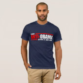 T-shirt J'étais Anti-Obama avant que c'ait été blanc frais (Devant entier)