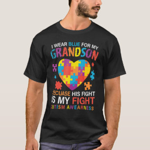 T-shirt J'Étais Bleu Pour Mon Petit-Fils Parce Que Son Com