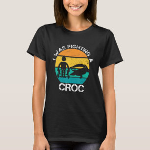 T-shirt J'Étais En Train De Combattre Un Humour En Fauteui
