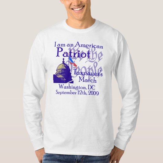 T-shirt J'étais LÀ ! 9/12 mars sur Washington (Devant)