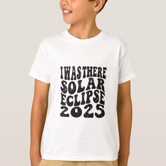T-shirt J'Étais Là Solaire Eclipse 2025 Partial Eclipse (Devant)