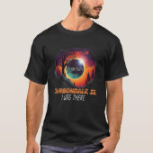 T-shirt J'Étais Là Total Solaire Eclipse Carbondale Illino (Devant)