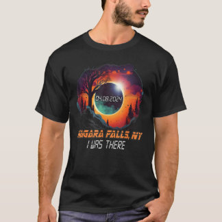T-shirt J'Étais Là Total Solaire Éclipse Niagara Falls Nou