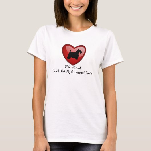 T-shirt J'étais normal (Devant)