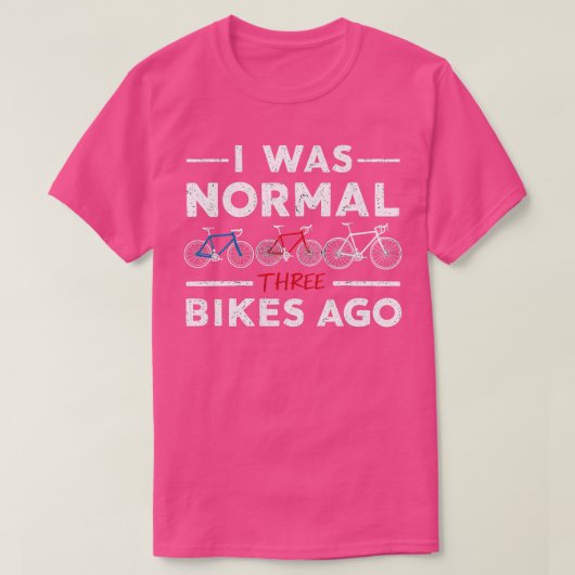 T-shirt j'étais normal il y a 3 vélos (Design devant)