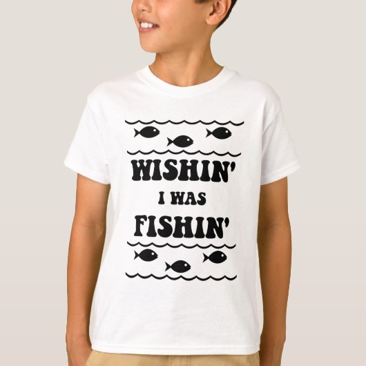 T-shirt J'étais pêcheur (Devant)