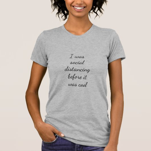 T-shirt J'étais socialement distante Fun Empath Introvert (Devant)
