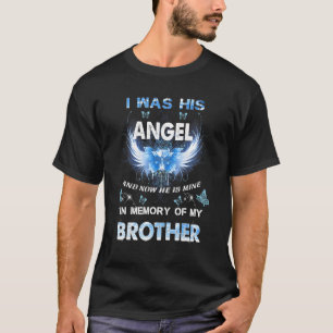 T-shirt J'Étais Son Ange Et Maintenant Il Est À Moi En Mém