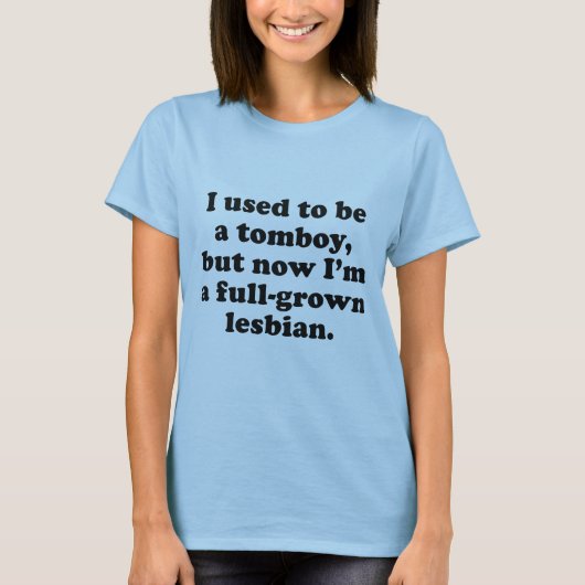 T-shirt J'étais un garçon manqué (Devant)