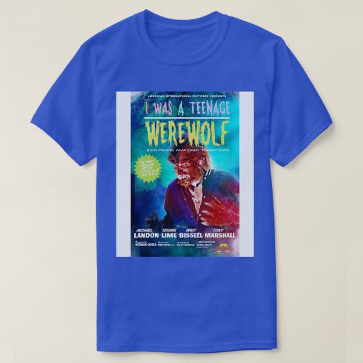 T-shirt J'étais un loup-garou adolescent (Design devant)