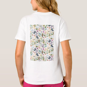 T-shirt Jeté décoratif à motif botanique inspiré de la nat