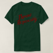 T-shirt Jeter de manière responsable (Design devant)