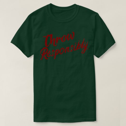 T-shirt Jeter de manière responsable (Design devant)