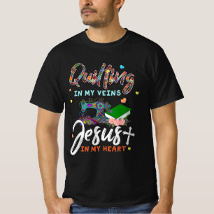 T-shirt Jeter Des Caillots Dans Mes Veines Jésus Dans Mon